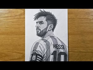 Drawing Lionel Messi - Step by Step (Tutorial) | Football Player Drawing - Pencil Sketch | World Cup
