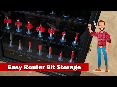Easiest DIY Router Bit Storage Display Case - Easy Shop Projects
