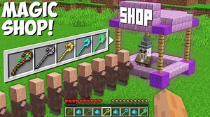 I found SUPER SECRET MAGIC SHOP in Minecraft ! NEW MAGIC ITEMS !