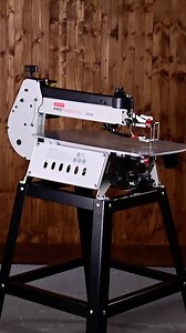 Precision meets innovation ⚒️ The Axminster Professional Scroll Saws are built for control, comfort and clean results. Features that make a real difference where it counts the most. ✅ Tilting arm keeps your table flat or precisely angled for improved accuracy ✅ Tool-free blade changes with quick-release PEGAS clamps ✅ Variable speed ✅ Intergrated dust extraction and air blower for a clear view ✅ Big table for the larger projects #axminster #axminstertools #tools #powertools #scrollsaw #saw #wood