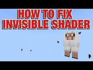 How To Fix INVISIBLE SHADERS In Minecraft PE