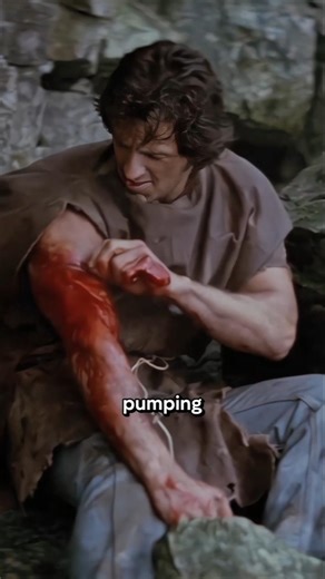 🩸 He Tested Rambo’s Wound in Real Life for First Blood 😳🔥 #FirstBlood #SylvesterStallone #Rambo