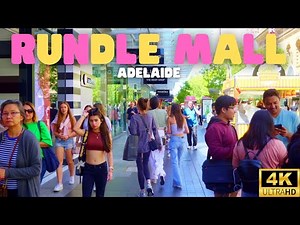 Rundle Mall, Adelaide [4K] | Virtual Walk Tour - 60fps Adelaide City | Australia