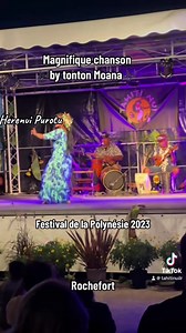 Magnifique chanson 🎵 Tahiti Nui 🎵composé by mon oncle Heremoana Haoa auteur compositeur, musicien professionnel de percussions traditionnelles polynésiennes le meilleur en FRANCE 🎵 Ce Tupuna là 🇵🇫 TELLEMENT BEAU DE PROFITER DE CET ĪNSTANT MAGĪQUE ✨🌺 | Tahiti Nui La Rochelle