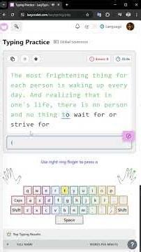 Day 16 - Typing Practice | My Journey to Master 10-Finger Typing - LazyTyping