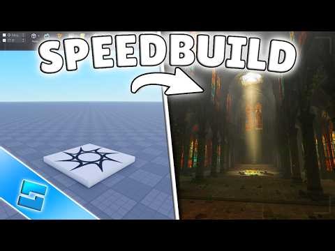 Fiz uma IGREJA GÓTICA do zero no Roblox Studio! (Speedbuild)