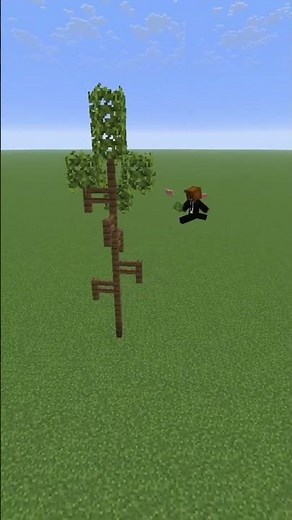 Small Tree Build Tutorial #minecraft #minecraftbuilding #building #minecrafttutorial