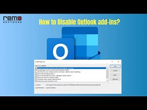 How to Disable Outlook Add-ins?