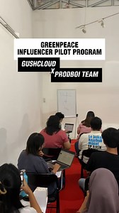 Collaborating for the planet!  Gushcloud Indonesia collaborated with the Prodboi to host a workshop where Rama Satya and Michael Andrean shared insights on social media and Key Opinion Leaders (KOL) with Greenpeace employees for a sustainable future. | Gushcloud International | Facebook