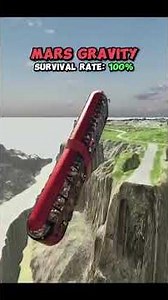 Extreme Bus Crash Test Under Different Planet Gravities | Survival Rate Challenge