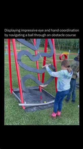 Learning with Gen Z on Instagram: "Displaying impressive eye and hand coordination, individuals can skillfully navigate a ball through an intricate obstacle course. This ability requires a combination of precision, timing, and focus, as the person must make split-second decisions while controlling the ball’s movements. As they maneuver through tight spaces, leap over barriers, and avoid potential hazards, their coordination is put to the test. The challenge is both physical and mental, requiring