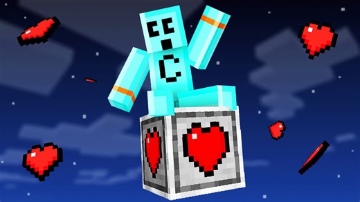 Minecraft but Only One Heart Block Exists