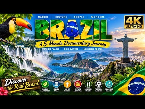 BRAZIL 🇧🇷 Is Incredible! From the Amazon to Rio | 4K Documentary