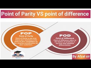 Difference between points of parity and points of difference! POD VS POP! points of parity!