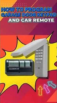 HOW TO PROGRAM UNIVERSAL GARAGE DOOR WIRELESS KEYPAD AND REMOTE #garagedoor
