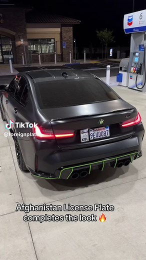 Espléndido Placa de Licencia de Afganistán para BMW