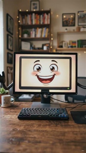 🖥️ Meet the Monitor–The Eyes of Your Computer! #ComputerLearning#Monitor#ComputerBasics#OutputDevice