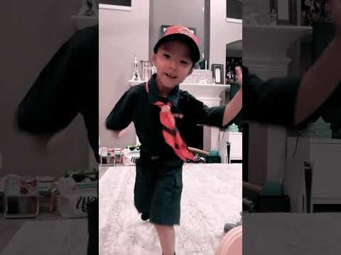 I’m dancing in my Cub Scout Uniform guys! #cubscouts #likeandsubscribe #dance #6yearsold