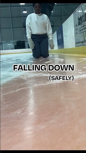 How to Fall Safely | Ice Skating Moves for Beginners | Coach Ashleigh #figureskating