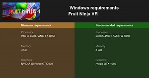 Fruit Ninja VR System Requirements — Can I Run Fruit Ninja VR on My PC?