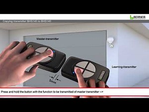 Copying transmitter BHS140 to BHS140 | Berner Torantriebe