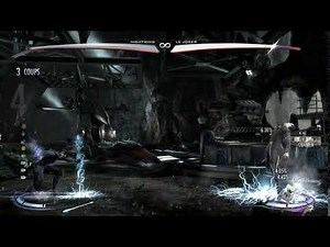 Injustice 1: Nightwing Staff Long Range Overhead 1Bar into 30% Combo