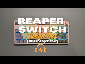 Reaper Switches Sound Test - Spacebar ONLY | Aula F75