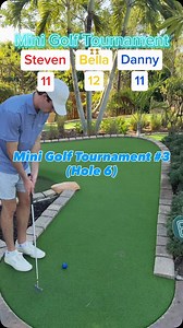 Mini Golf Tournament #3 18 holes (Hole 3) BELLA’S BACK! #twintourgolf #minigolf #puttputt #tournament | Twin Tour Golf