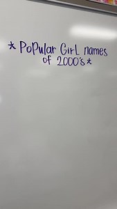 2000s names #names #2000s #calligraphy #handlettering #dryerase #dryeraseboard #dryerasemarkers | Heather Larsen