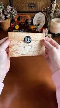 ✨creating aged paper - gothic crow journal✨ #thevintagejournal