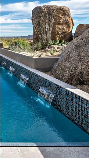 Overflow Pools - PebbleSheen Blue Surf