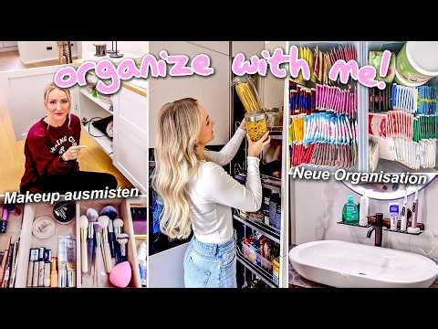 ORGANIZE WITH ME! Complete Home Reset - declutter & reorganize (kitchen, bathroom, vanity...)