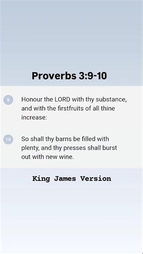 Proverbs 3:9-10 📖💡