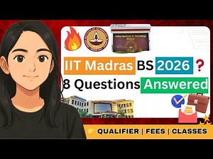IIT Madras BS Data Science 2026 | 8 Most Asked Questions (Qualifier, Fees, Classes, Worth It?) #iit