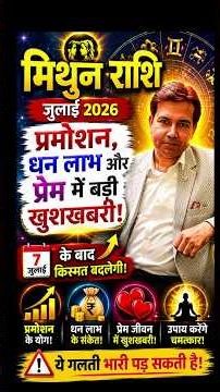 मिथुन राशि जुलाई 2026 | Mithun Rashi July 2026 | Gemini Horoscope