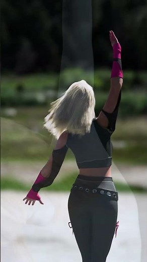 Incredible hair animation - physics simulation #fortnite #dazstudio #cgi #skibiditoilet