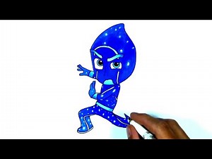 Pj Masks Night Ninja Drawing and Coloring | Pijamaskeliler Çizimi ve Boyaması
