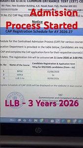 Admission Process Started for LLB 3 Years 2026 #mhcetlaw #cetlaw #beducare