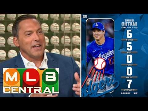 MLB Central | Mark DeRosa reacts Ohtani proves why he's best pitcher of All time in Dodgers bad loss