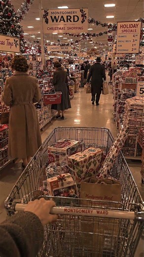 POV: You get to spend a day in December 1950 🎄 #holidays #christmas #50sstyle #vintage