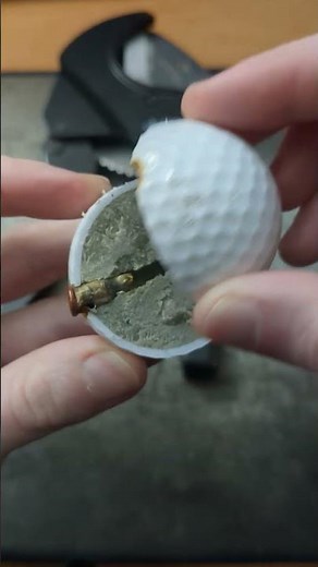 Exploding Golf Ball CUT IN HALF! (World's Loudest SHOCK'D)