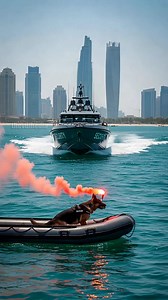 Hero K-9 Dog Warns Private Security Patrol Boat Of Incoming Danger! #rescue #animals #pets | Laugh, Cry and Smile