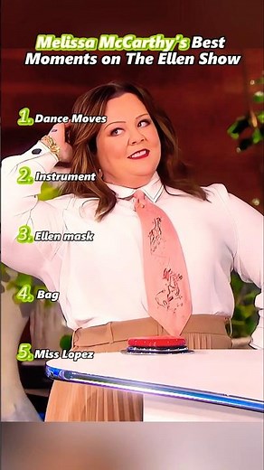 Melissa McCarthy's Best Moments on The EllenShow #youtube #funny #celebrity #comedy #ellen #melissa