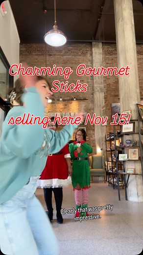 2.5K views · 60 reactions | I’m not sure if they passed the step bump test but they do pass the MOST DELICIOUS TREATS test! 泌 @charminggourmetsticksllc will be here from 12-4 during #holidayopenhouse on November 15th!! Come support their small business while supporting ours ❤️️ | Main & Maxwell | Facebook