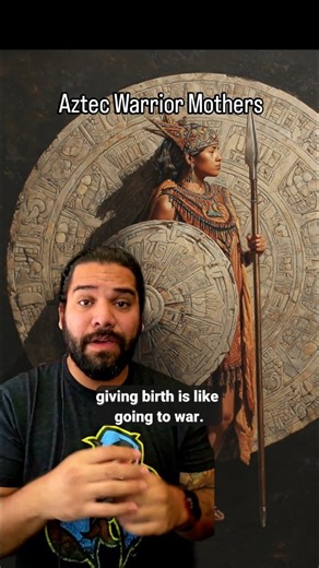 47K views · 1.3K reactions | According to the Aztec, giving birth was the equivalent of going to war. I find this to be spectacular and empowering, and honestly, as a father if two, I certainly believe my wife deserves a warrior's title for giving birth. #aztec #mother #mythology #history #education | Thestorytimeguy | Facebook