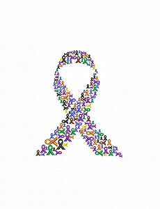 Multi-color Cancer Awareness Ribbon Embroidery Design (DST PES EXP) - Etsy