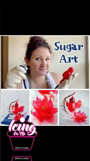 Christmas Sugar Art! Stunning Cardinal Isomalt Sculpture on a Snowflake 🎄🍬
