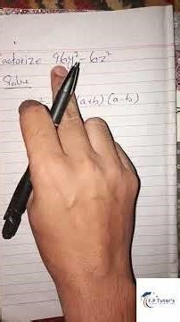 Ex 4.1 Factorization mushkil lagti hai? Seekhein 60s mein! 🚀 | Sir Saqib #shorts