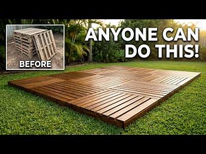 Easy DIY Pallet Deck Anyone Can Try at Home!