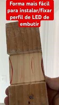 This makes installing the recessed LED profile very easy and well done.